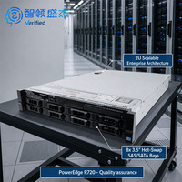Serveur Rack 2U PowerEdge R720 à faible coût avec prise en charge du contrôleur RAID PERC et assemblage de baies de disques SSD SAS SATA