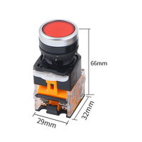 Interrupteur à bouton-poussoir LA38-11 LA38-11T, ouverture 22 mm, sans voyant, réinitialisation, autobloquant, interrupteur à point