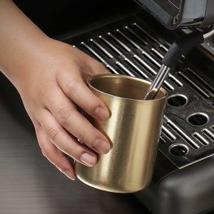 Tasse à café vintage en acier inoxydable avec couvercle <span class=keywords><strong>double</strong></span> <span class=keywords><strong>paroi</strong></span> 250ml 380ml <span class=keywords><strong>verre</strong></span> à <span class=keywords><strong>thé</strong></span> pour expresso bière eau boisson complète - Product Image 4
