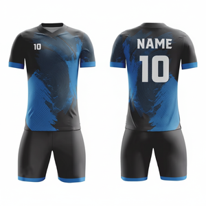 Vente en gros d'uniformes de football pour hommes au design personnalisé 100% polyester sublimé maillot équipe de France nom technique lavée - Product Image 1