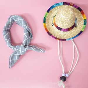 Sombrero de playa <span class=keywords><strong>para</strong></span> <span class=keywords><strong>perro</strong></span>, Mini Sombrero de paja <span class=keywords><strong>para</strong></span> gatito, sombreros de Fiesta Mexicana <span class=keywords><strong>para</strong></span> mascotas pequeñas, cachorro, gato, <span class=keywords><strong>Chihuahua</strong></span>, Bulldog Francés, venta al por mayor - Product Image 4