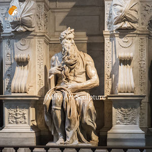 Statue de Moïse en Marbre Naturel Sculpté à la Main, Taille Naturelle, au Meilleur Prix - Product Image 5