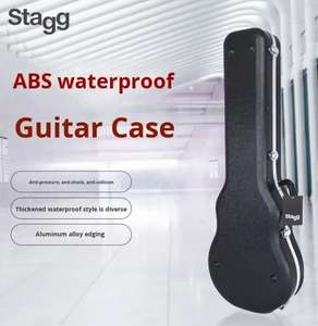 比利时<span class=keywords><strong>Stagg</strong></span> ABS吉他盒民间古典原声吉他低音吉他电吉他电贝斯方形巴松管盒 - Product Image 2