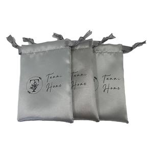 Saten saç saklama torbaları-ipli kapatma, peruk ve uzantıları koruyun, özelleştirilebilir tasarım - Product Image 2