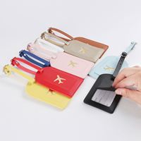 Ensemble de couverture de passeport en cuir PU avec estampage à chaud, porte-passeport et étiquette de bagage