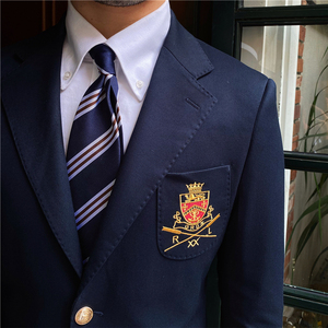 <span class=keywords><strong>Blazer</strong></span> da Uomo Monopetto Slim Fit di Alta Qualità in Tinta Unita con Bottoni, Stile Italiano - Product Image 4