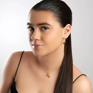 Kalung daun ek dan Acorn dengan perhiasan piring emas 18k kalung tahan air hadiah Acorn perhiasan kualitas tinggi - Product Image 2