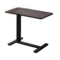 Table de chevet pliante mobile en bois, hauteur réglable, design moderne, meuble de salon, plateau en MDF, 1 meuble pour la maison