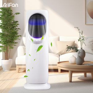 מזגן חשמלי עם מאוורר ללא טלטש & אור לילה-חום & מאוורר מגדל מגניב לשימוש ביתי - Product Image 1