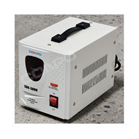 Stabilisateur de tension automatique monophasé SDR-3000VA de type relais/microprocesseur, régulateur AVR 220/230VAC, affichage LED, CE RoHS