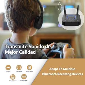 Émetteur audio stéréo domestique 1Mii sans fil AptX-LL/HD pour adaptateur <span class=keywords><strong>Bluetooth</strong></span> 5.2 pour TV <span class=keywords><strong>PS4</strong></span> et ordinateur - Product Image 3
