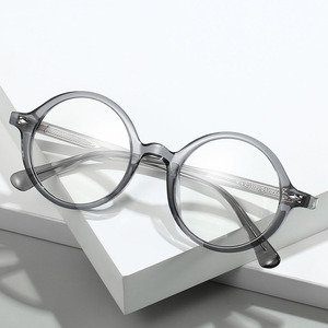 28019 Gafas de Moda de Alta Calidad, Clásicas, Retro, con Marco Redondo TR90 para Mujer y Hombre, Multicolor, Anti Luz Azul, Monturas Ópticas - Product Image 1