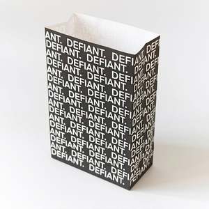 Customized Logo Oil-Free Recyclable Kraft Paper Shopping <b>Bags</b> Disposable Heat Seal Food <b>Packaging</b> for Foods Cardboard Material - Product Image 1