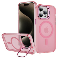 Étuis de téléphone portable transparents antichoc en TPU + acrylique pliables et invisibles magnétiques pour 11/12/13/14/15/16 Pro Max Camera