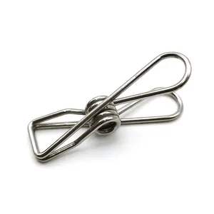 Stainless Steel Special-shaped Torsion Spring Clamp Clothes Pegs Hanging Pins Clips