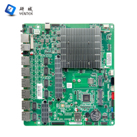Carte mère industrielle Mini ITX Intel J6412 SOC Win10 DDR4 VGA SATA COM 6 RJ45 LAN Serveur Pare-feu Sécurité réseau