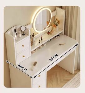 Modern Dressing Table with Charging Station Makeup Desk With <strong>Mirror</strong> LED Lights Drawers <strong>Jewellery</strong> <strong>Cabinet</strong> - Product Image 5