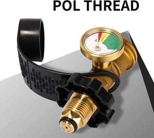 מתאם מיכל <span class=keywords><strong>propane</strong></span> pol אוניברסלי עם ממיר ממיר pol כדי qc1 סוג 1 מחוון איכות כיסוי אביזר - Product Image 6