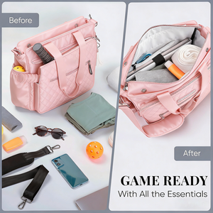 Bolsa de Transporte <span class=keywords><strong>para</strong></span> Pickleball <span class=keywords><strong>para</strong></span> Mujer, Regalo, Bolsa Acolchada <span class=keywords><strong>para</strong></span> Equipo de Pickleball con Gancho <span class=keywords><strong>para</strong></span> Valla, Bolsillo <span class=keywords><strong>para</strong></span> Computadora, Correa <span class=keywords><strong>para</strong></span> Hombro, Bolsa <span class=keywords><strong>para</strong></span> Equipo Deportivo - Product Image 2