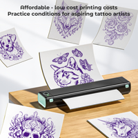 Phomemo M08F-WS Printer Stencil Tato Nirkabel Portabel Mesin Transfer Termal untuk Seniman Tato Profesional Studio dan Perjalanan