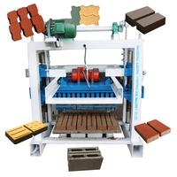 Machine à fabriquer des blocs et briques en ciment hydraulique Kaiqian QT4-40 de 6 pouces avec pompe, production de briques autobloquantes, multifonctionnelle