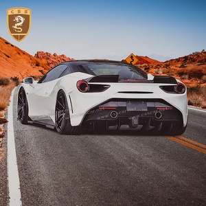 Coche modificado piezas para Fera-ri 488 GTB Actualización del SVR de fibra de vidrio de parachoques del coche de labios - Product Image 3