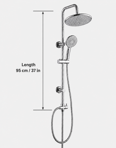 Système <span class=keywords><strong>de</strong></span> <span class=keywords><strong>douche</strong></span> carré en gros, finition chromée, double pommeau avec <span class=keywords><strong>barre</strong></span> coulissante <span class=keywords><strong>pour</strong></span> projets <span class=keywords><strong>de</strong></span> salles <span class=keywords><strong>de</strong></span> bain d'hôtels modernes, vente en gros - Product Image 3
