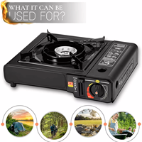Kits d'outils de barbecue d'extérieur, fourneau à cassette portable léger, réchaud à gaz de camping pour cuisinière de camping