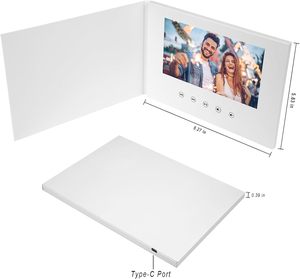 Brochure vidéo numérique personnalisée avec écran LCD TFT de 4,3, 5, 7 ou 10 pouces pour salutations, cadeaux, invitations, cartes de visite et marketing - Product Image 4