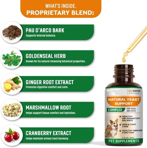 Integratore Naturale OEM per Infezioni da Lieviti nei Cani con Miscela di 8 Erbe, Supporta la Pelle, le Orecchie e Allevia le Allergie - Product Image 2