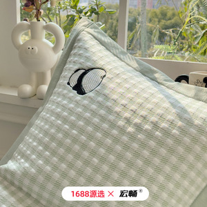 <b>Cute</b> Cartoon Ice Silk Cooling Mat 1.2m 1.5m 1.8m Bed Size Kids' Bedding Soft Breathable Summer Mattress Pad - Product Image 4