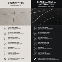 Dalle en pierre frittée Bold Black Marquina 1600x3200mm, carrelage en porcelaine effet marbre noir et blanc spectaculaire pour mur d'accentuation de villa