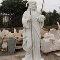 Statue en marbre bénédiction de Jésus à vendre Statue de Jésus en marbre avec sculpture à la main Sculpture en fibre de verre