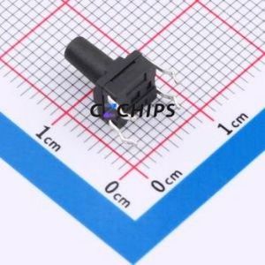 SMG-13-H095A1 Tactile Switch Through hole Component (THT)-4P,6.2x6.2mm Switch Single Pole Single Throw Round Button 2.5N 6.15mm - Product Image 2