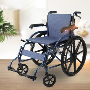 Fabrika Doğrudan Satış XIN EN TE CW-108 Kalınlaştırılmış Çelik Borulu Katlanabilir Sırtlı Manuel Engelli Tekerlekli Sandalyesi Rehabilitasyon Terapisi - Product Image 1