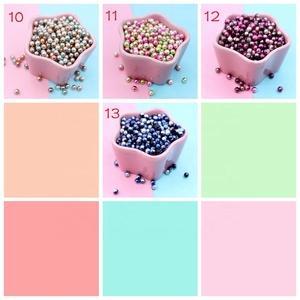 Accessori FAI DA TE rotonda graduale cambiamento di colore imitazione perla shrem colla materiale Mermaid pearl desiderio bottiglia di riempimento - Product Image 3