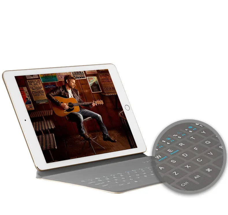 OEM Keyboard Ultra Tipis Tablet Kulit Sampul Magic Keyboard BT Case Keyboard untuk iPad 7/9.7 ''Inch 2020