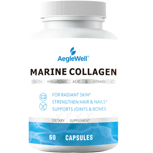 Capsules de <span class=keywords><strong>collagène</strong></span> <span class=keywords><strong>marin</strong></span> hydrolysé Aeglewell de <span class=keywords><strong>type</strong></span> <span class=keywords><strong>1</strong></span> et 3 pour une peau jeune et rebondie - Product Image 1