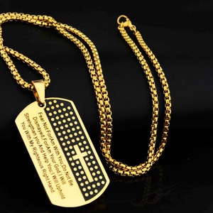 Articoli Religiosi di Tendenza, Collane con Ciondolo a Croce e Crocifisso, Gioielli Semplici alla Moda per Uomo in Acciaio Inossidabile - Product Image 4