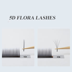 SP NOIR 5D Fleur Pointes <span class=keywords><strong>Cils</strong></span> Premade 5D Flora Extension <span class=keywords><strong>de</strong></span> <span class=keywords><strong>Cils</strong></span> Humides Noir Mat Vaporeux Volume <span class=keywords><strong>Bouquet</strong></span> <span class=keywords><strong>Extensions</strong></span> <span class=keywords><strong>de</strong></span> <span class=keywords><strong>Cils</strong></span> - Product Image 4