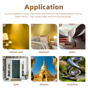 <span class=keywords><strong>Peinture</strong></span> murale mate et satinée métallisée Blue Kingfisher - Finition moderne semblable au <span class=keywords><strong>velours</strong></span> - pour les intérieurs résidentiels et commerciaux - Product Image 4