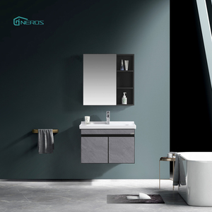 Stainless Steel Modern Design Bathroom Vanity Cabinet With Mirror And Wash Sink
