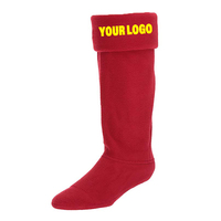 Bas extensibles en caoutchouc polaire unisexe OEM, chaussettes de pluie, coupe ras du cou, Wellie Welly, pour chaussures de pluie, thermique