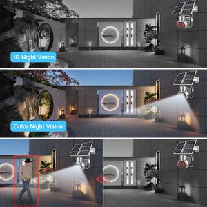 2MP太阳能摄像机户外防水运动检测无线电池音频太阳能Wifi摄像机黑色太阳能摄像机4g sim卡 - Product Image 2