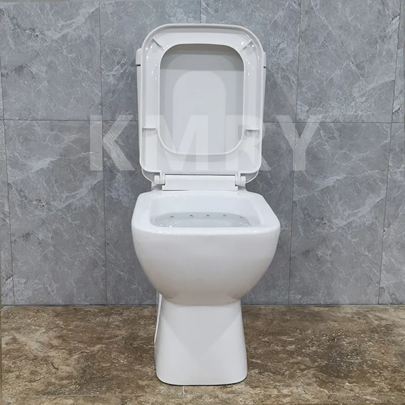 Chất lượng cao tầng gắn trọng lực Đỏ bừng Gốm Hai mảnh nhà vệ sinh nước Closet WC nhà vệ sinh