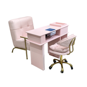 Multi-functional Modern Metal Salon Manicure <b>Table</b> with Drawers and Cleaner Durable Commercial <b>Nail</b> Spa Furniture - Product Image 3