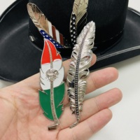 Épingles et badges personnalisés drapeaux nationaux, émail souple, émail dur, drapeaux classiques USA Mexique, en métal pour chapeau et plume