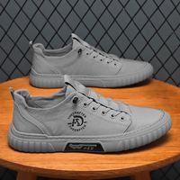 Prix de gros Chaussures de conduite durables pour hommes, respirantes, en toile de soie glacée, à enfiler, style décontracté Old Beijing, baskets tendance pour le skateboard