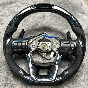 Volante de Fibra de Carbono Forjado Azul Hecho a Mano Personalizado para Toyota Camry L <span class=keywords><strong>LE</strong></span> XLE SE XSE TRD Avalon de 8.ª Generación 2018-2023 - Product Image 1