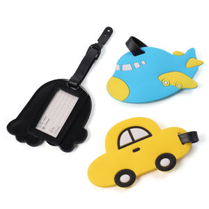 Tag perjalanan untuk bagasi tahan air Tag mudah dibaca bentuk tidak beraturan dinosaurus warna-warni mobil pelangi Tag bagasi pesawat - Product Image 3